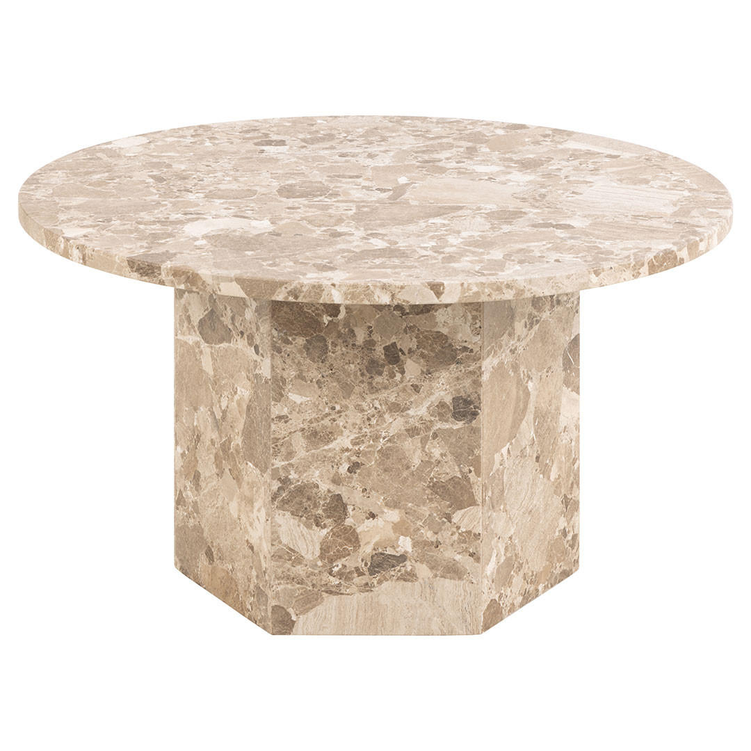 COUCHTISCH, Naxos, Braun, Stein, 80 x 80 x 42 cm - Braun, Stein (80/80/42cm) - ebuy24
