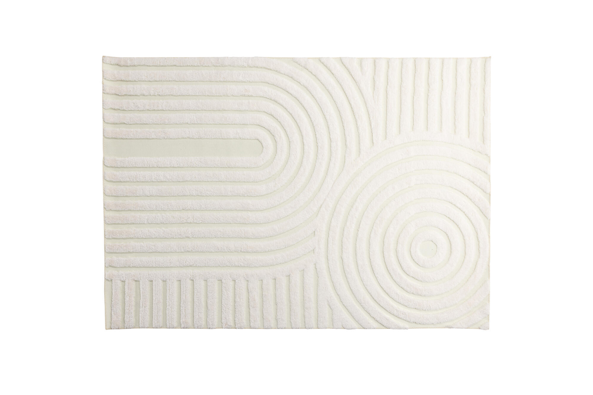 WOHNZIMMERTEPPICH NIKITA Weiß 160x230x4 cm - Weiß, Textil (160/230cm) - FURNLUX