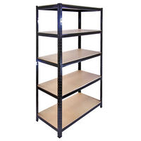 LAGERREGAL 180 CM - Schwarz, Metall (90/180/45cm) - Monster Racking