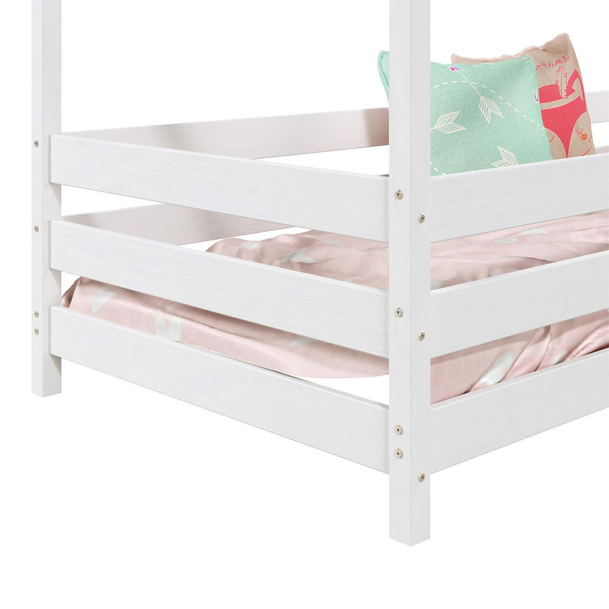 HAUSBETT RENA 90X200 CM - Weiß, Holz (96/138/206cm) - IDIMEX
