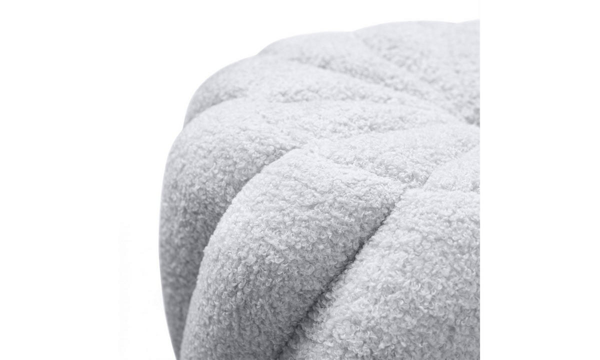 HOCKER VELORA 38/38/40 cm Grau - Grau, Textil (38/40/38cm) - Lookway