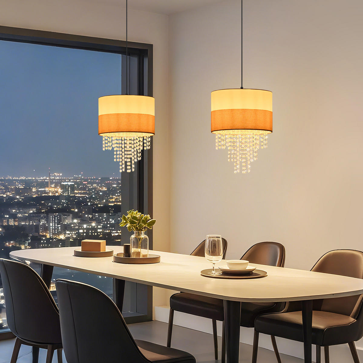 PENDELLEUCHTE Hazel 10/32/120 cm - Weiß, Metall (10/32/120cm) - ZMH