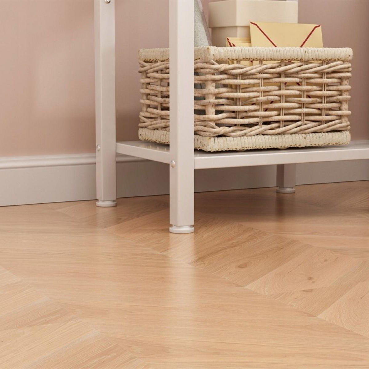 NACHTTISCH, weiß 38/28/61 cm - Weiß, Holzwerkstoff (38/61/28cm)