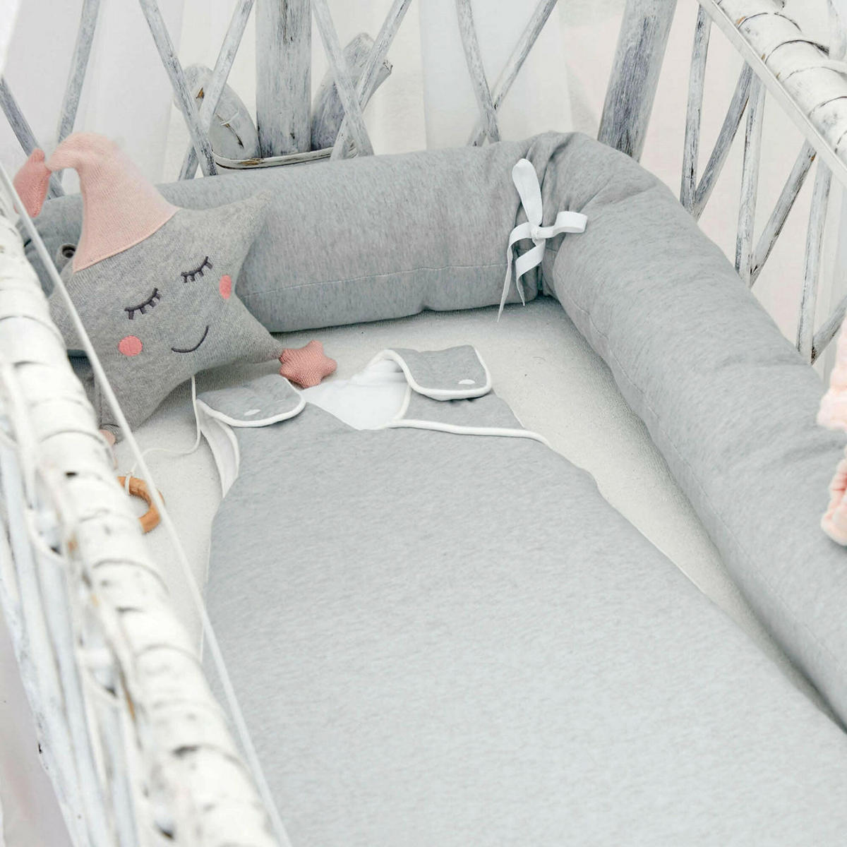 BABY Schlafsack Grau 70 cm - Grau, Textil (42/70cm) - nordic coast company