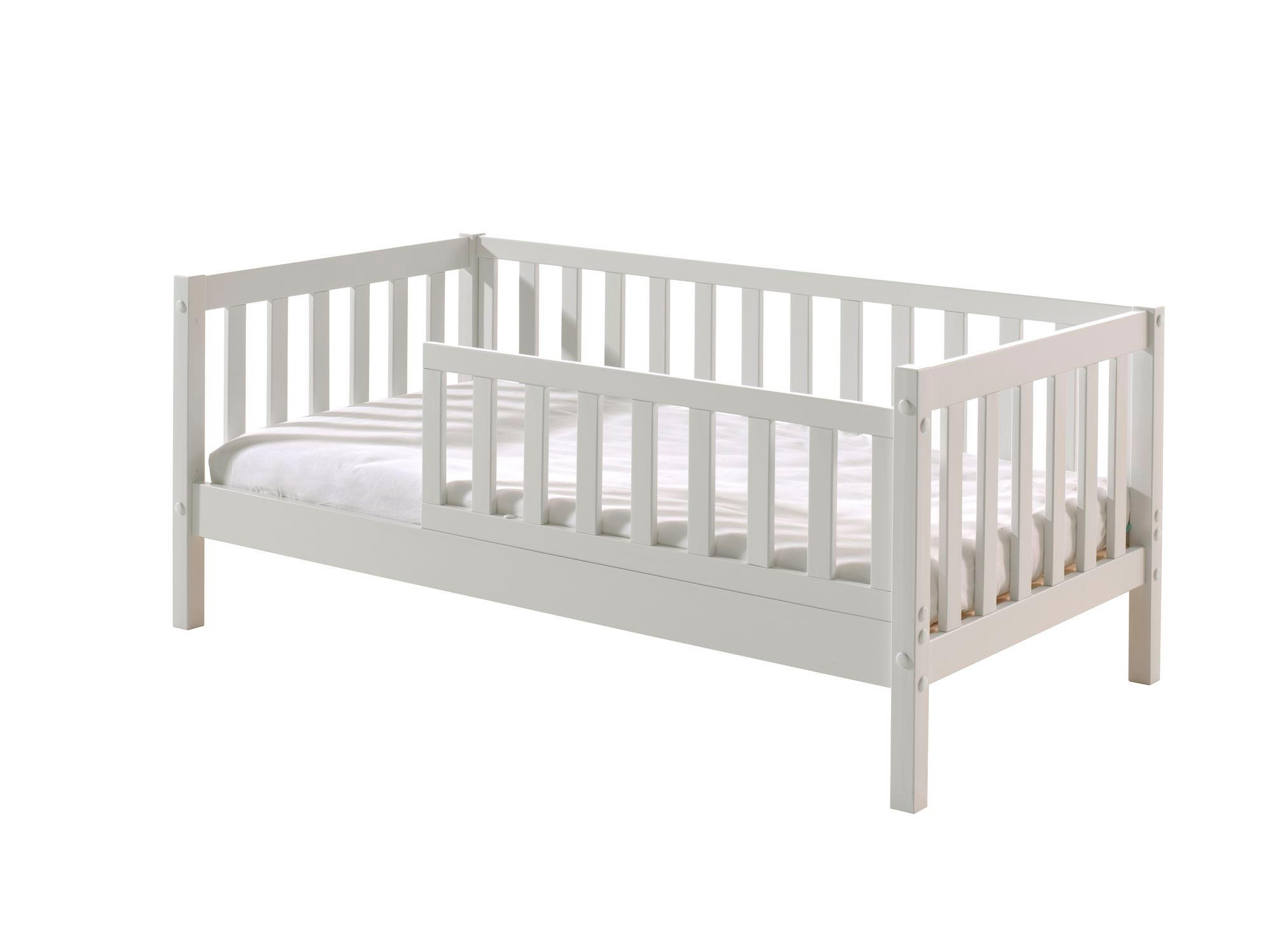 JUNIORBETT Karie 148x60x76 aus Massivholz in Weiß - Weiß, Holz (70/140cm) - 58aufmkessel