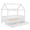 KINDERBETT Marli weiß 90x200 cm mit Bettkasten - Weiß, Holz (90/200cm) - Juskys