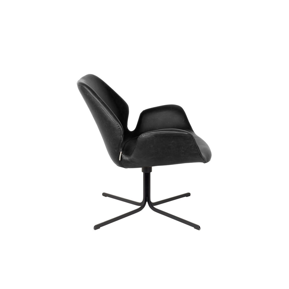 SESSEL Nikki Schwarz - Schwarz, Kunststoff (79/78/75cm) - Zuiver