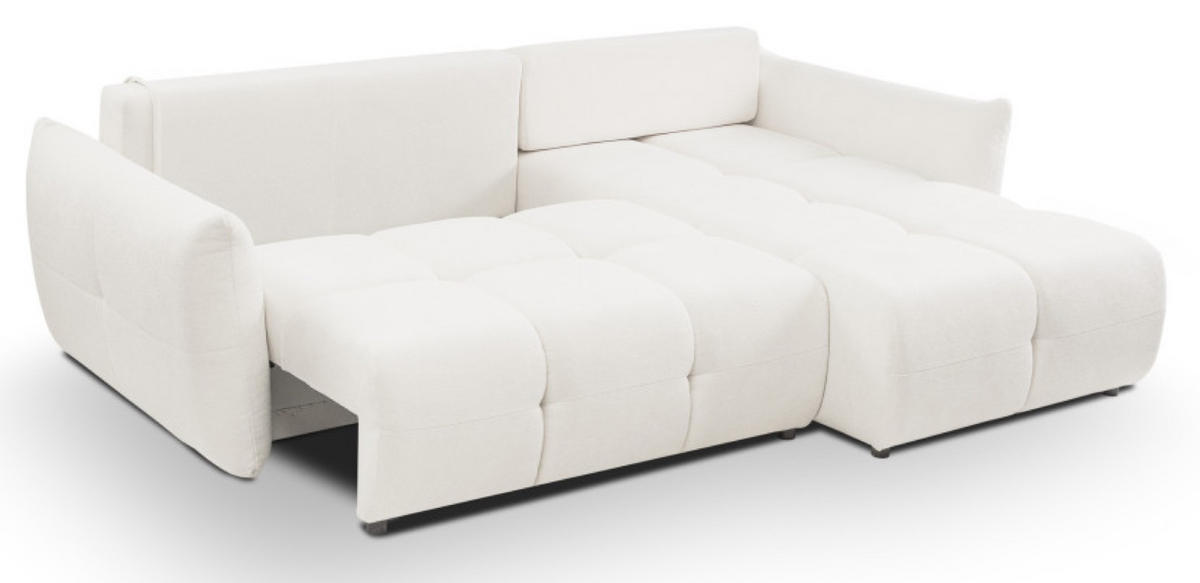 ECKSOFA Creme BOSE Mit Schlaffunktion Rechts - Creme/Weiß, Textil (177/257cm) - Sepro Meble