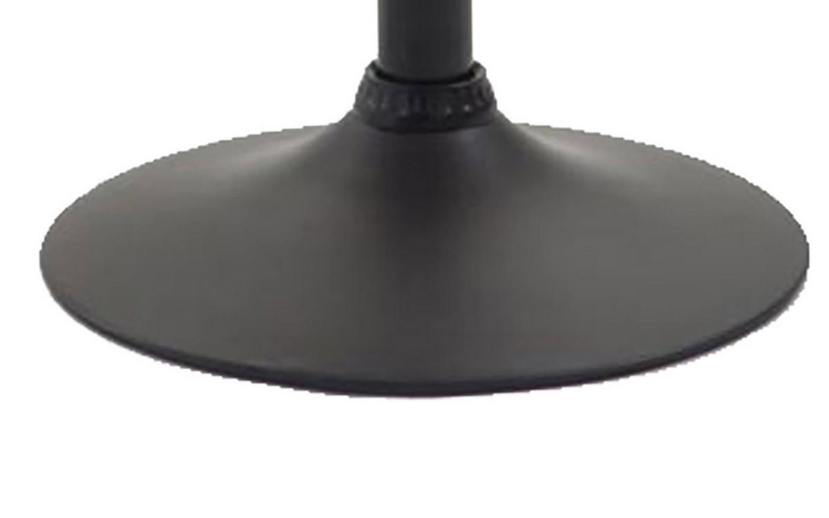 BARHOCKER 2er Set Dynasty Kunstleder schwarz schwarz - Schwarz, Kunststoff/Metall (36/84/39cm) - TPFLiving