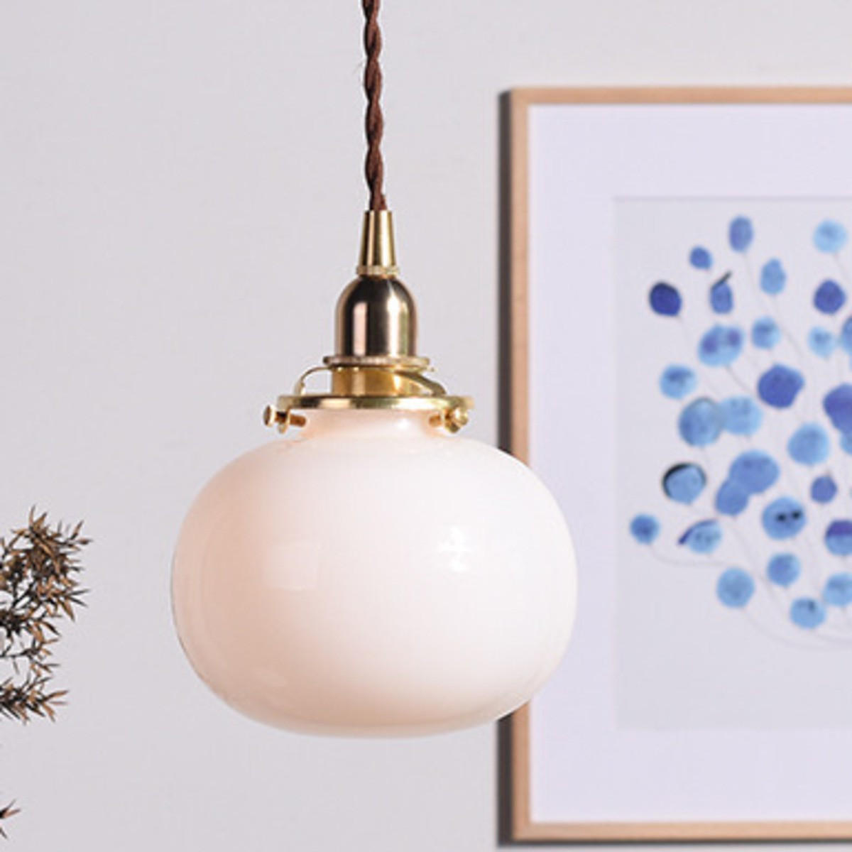 LED-HÄNGELEUCHTE Weiß 4W 13/13/17-150 cm - Weiß, Glas (13/13/17cm) - Authentics