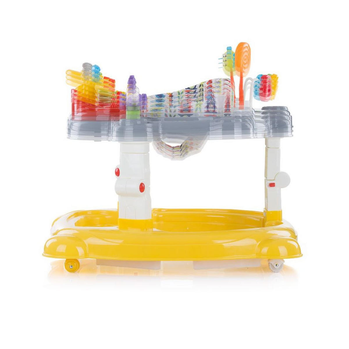 LAUFHILFE 4 in 1 Joya Lux gelb Hopser, Wippe, Activitycenter, Stopper - Gelb, Kunststoff (71/62/75cm) - Chipolino