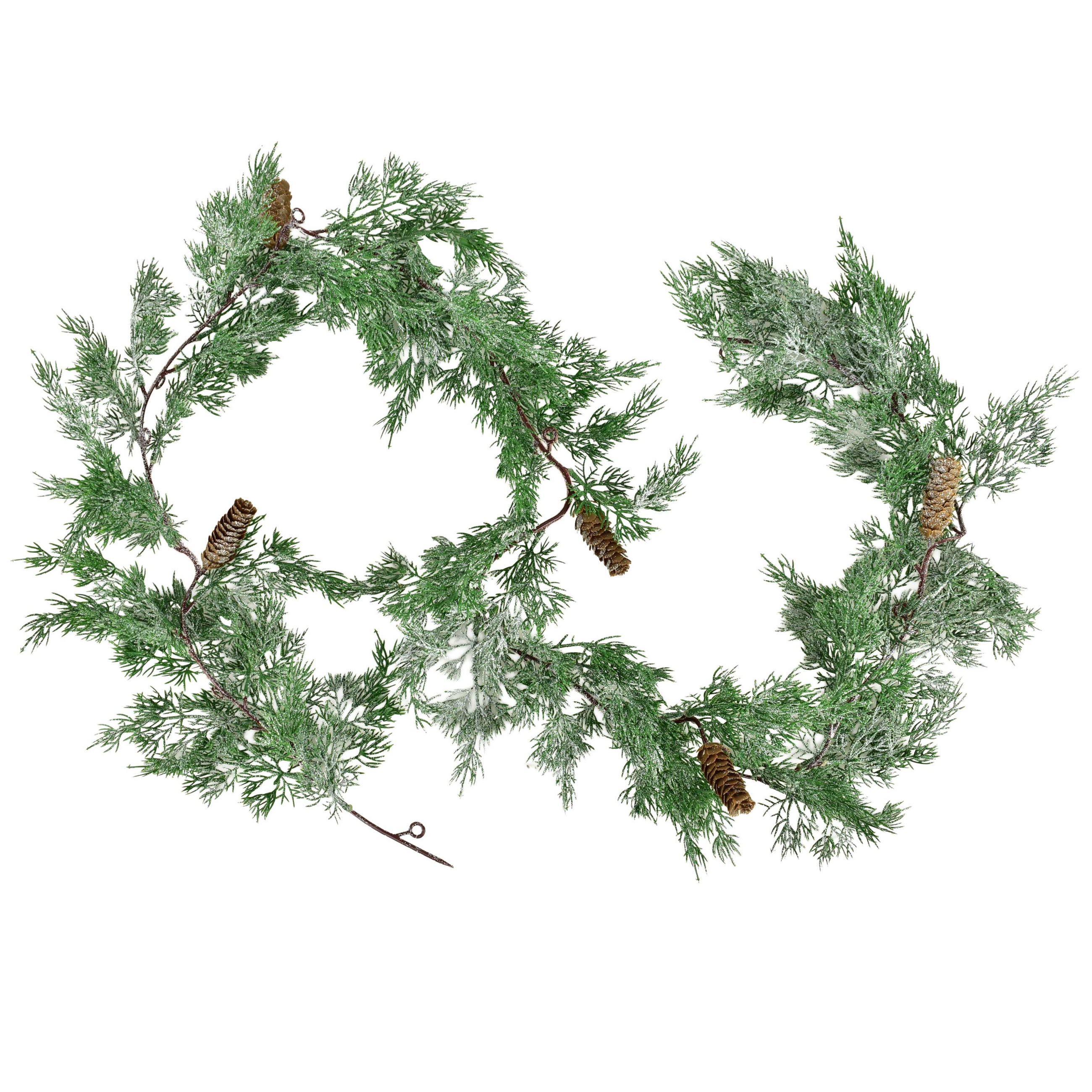 WEIHNACHTSGIRLANDE Viridis Grün 180cm Kunststoff - Grün, Kunststoff (180cm) - Mondex