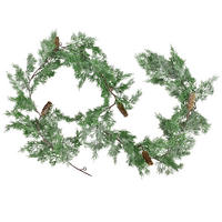 WEIHNACHTSGIRLANDE Viridis Grün 180cm Kunststoff - Grün, Kunststoff (180cm) - Mondex
