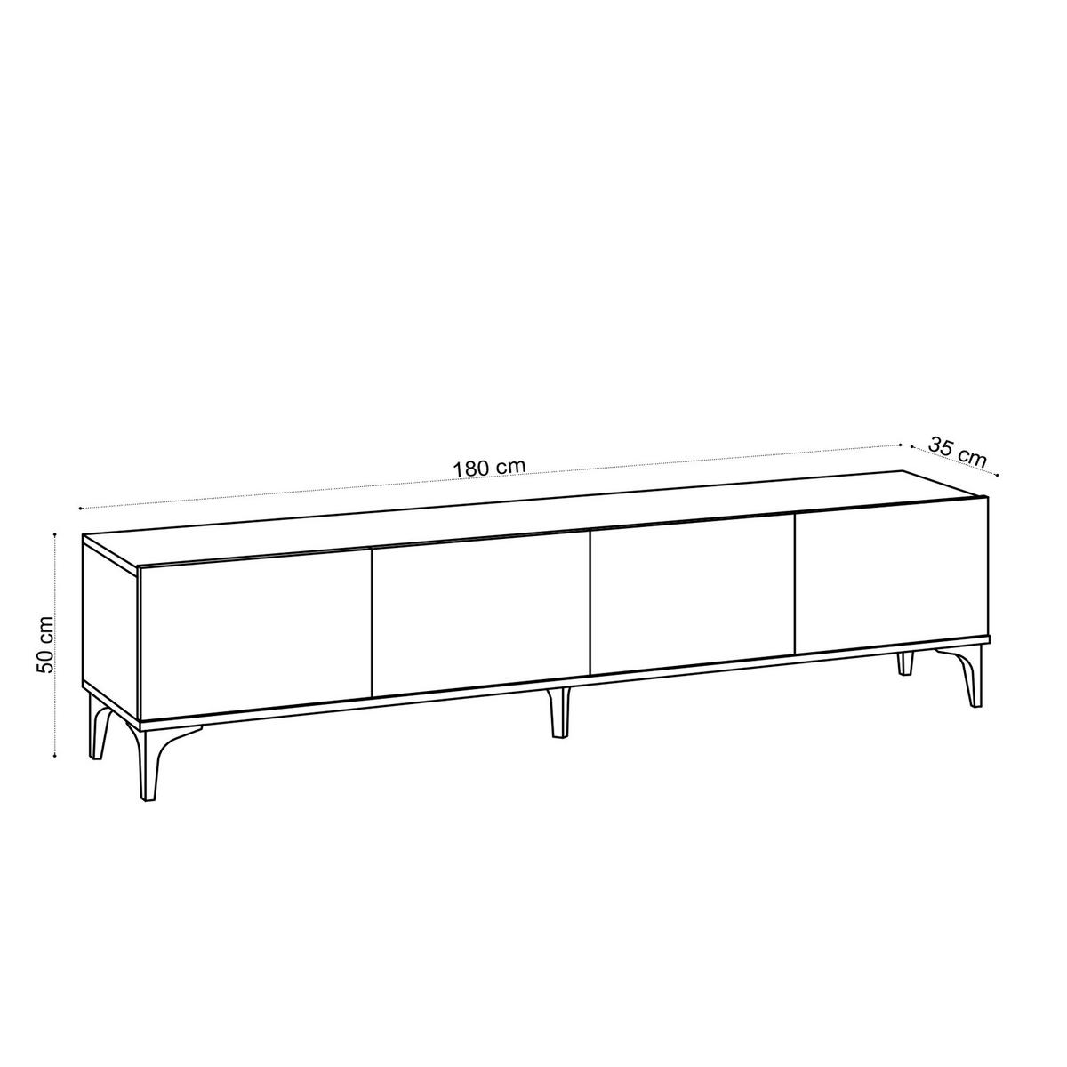 TV-MÖBEL nora beige - Beige, Holz (35/50/180cm) - Habitat Garten