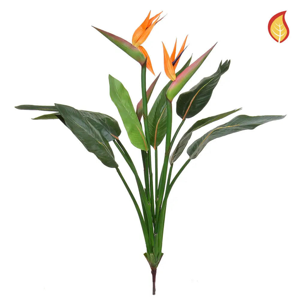 KUNSTBAUM Künstliche Strelitzia - Elisabeth 103 cm - Orange, Kunststoff (103cm) - aplanta