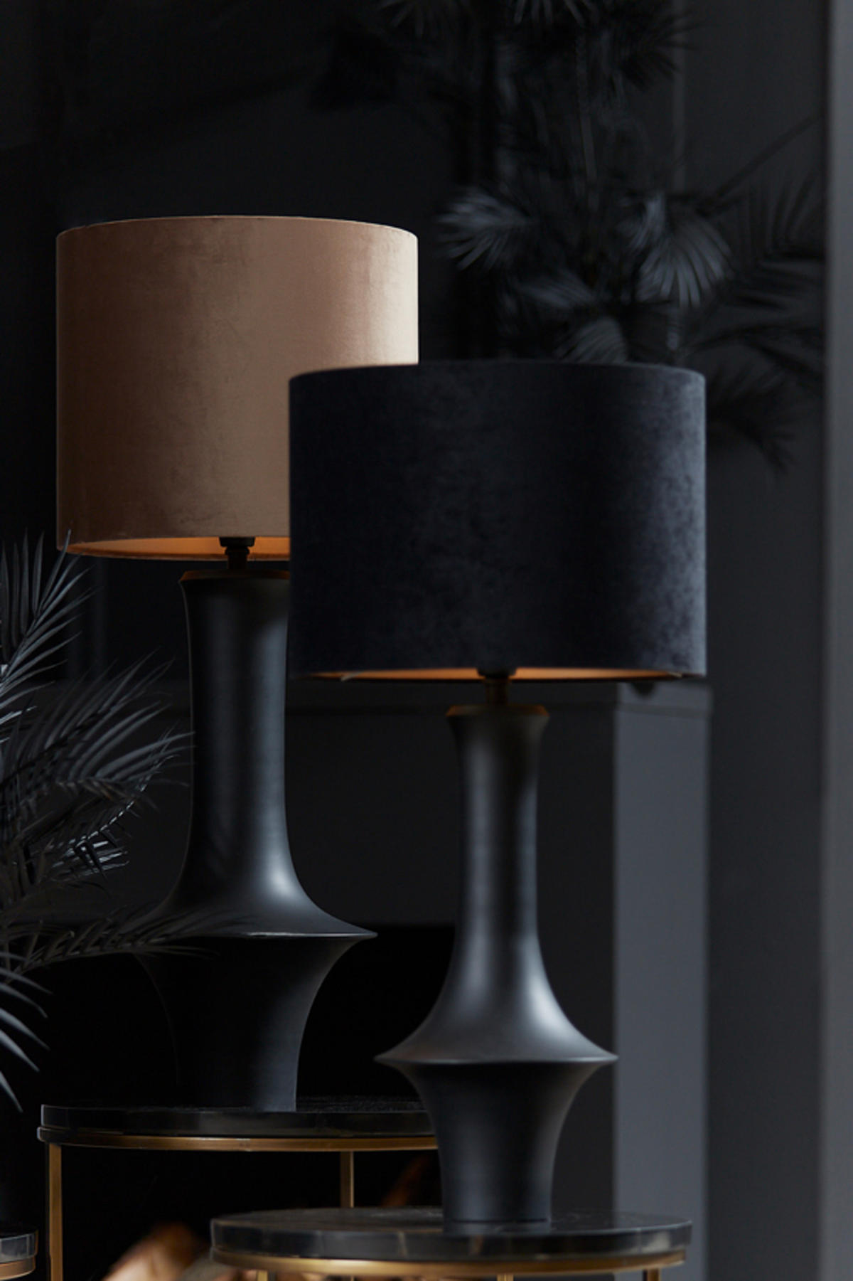 LAMPENFUSS Jeff Schwarz Ø27/61 cm - Schwarz, Metall (27/27/61cm) - Light & Living