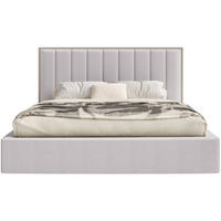 POLSTERBETT Togents Grau mit Chenillebezug, 180x200 cm - Grau, Textil (180/200cm) - Selsey