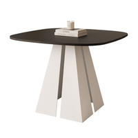 AUSZIEHTISCH ZELO 120/60/76 cm, Weiß / Schwarz - Schwarz/Weiß, Holzwerkstoff/Metall (60/120/76cm) - Idohome