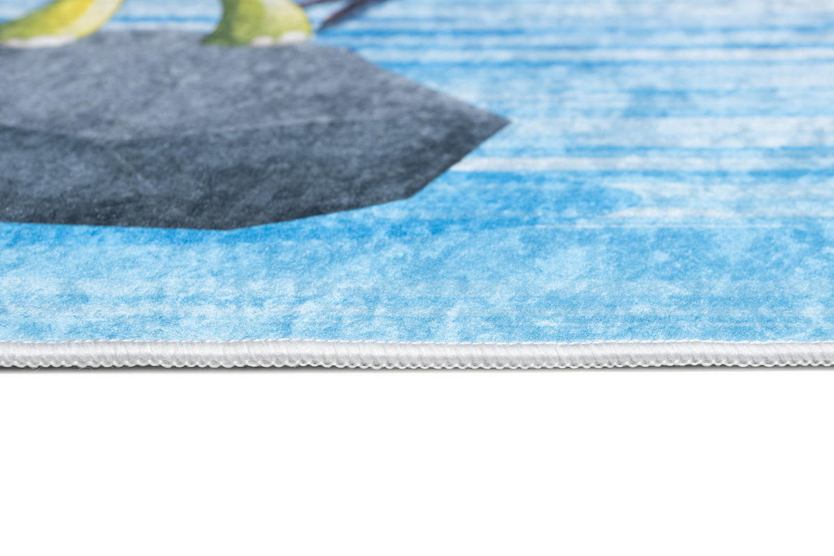 TEPPICH EMMA Blau 140/200 cm - Blau, Kunststoff (140/200cm) - Tapiso