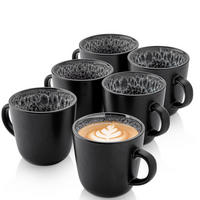 KAFFEEBECHER SET SYDNEY - 6 teilig aus Steingut - Grau, Keramik (0.43L) - Sänger