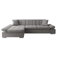 ECKSOFA Malwi, Seite: Links - Grau, Holz/Textil (278/161cm) - MIRJAN24