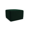 POUF Samt Stoff Grün - Dunkelgrün/Schwarz, Kunststoff/Textil (65/40/65cm) - Makamii
