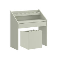 PSACÍ STŮL Book Nook Šalvějově zelená - zelená barva, kompozitní dřevo (71/76/33cm) - Petits-meubles