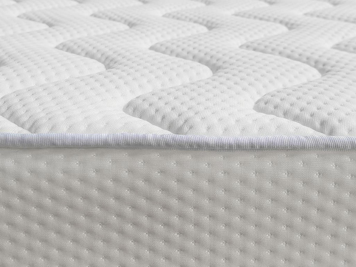 MATRATZE für Schlafsofa Klappsofa - 1 Zone - Härtegrad 2 - 140 x 190 cm - Stärke 12 cm - PARTY von DREAMEA - Weiß, Textil - Vente-Unique