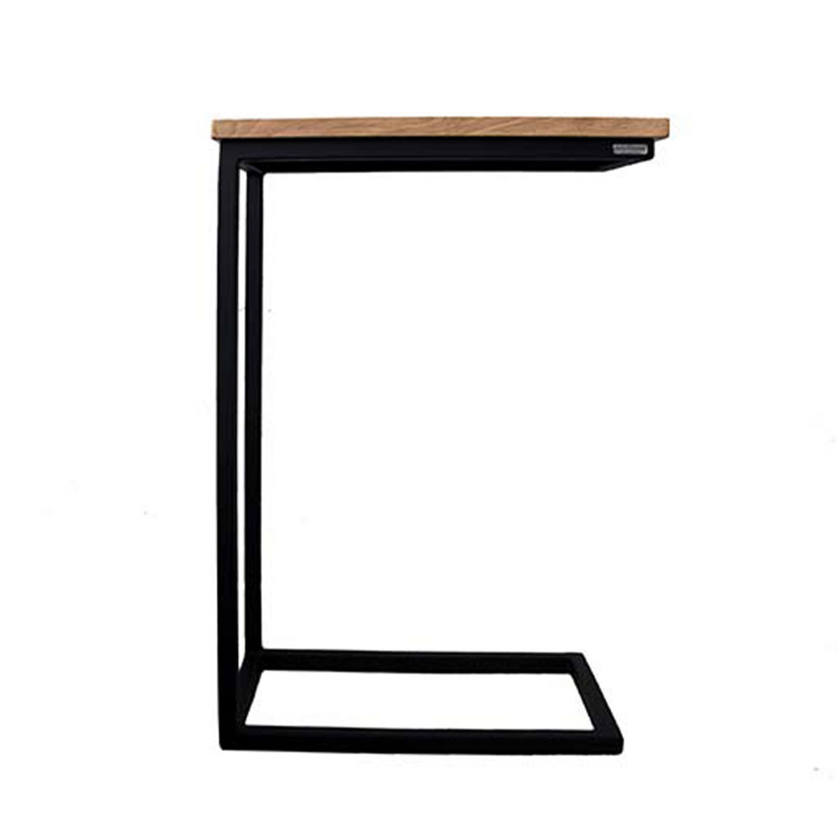 BEISTELLTISCH - Eiche / Metall - 64 x 25 x 67cm - Schwarz/Naturfarben, Holz/Metall (64/25/67cm) - holz4home