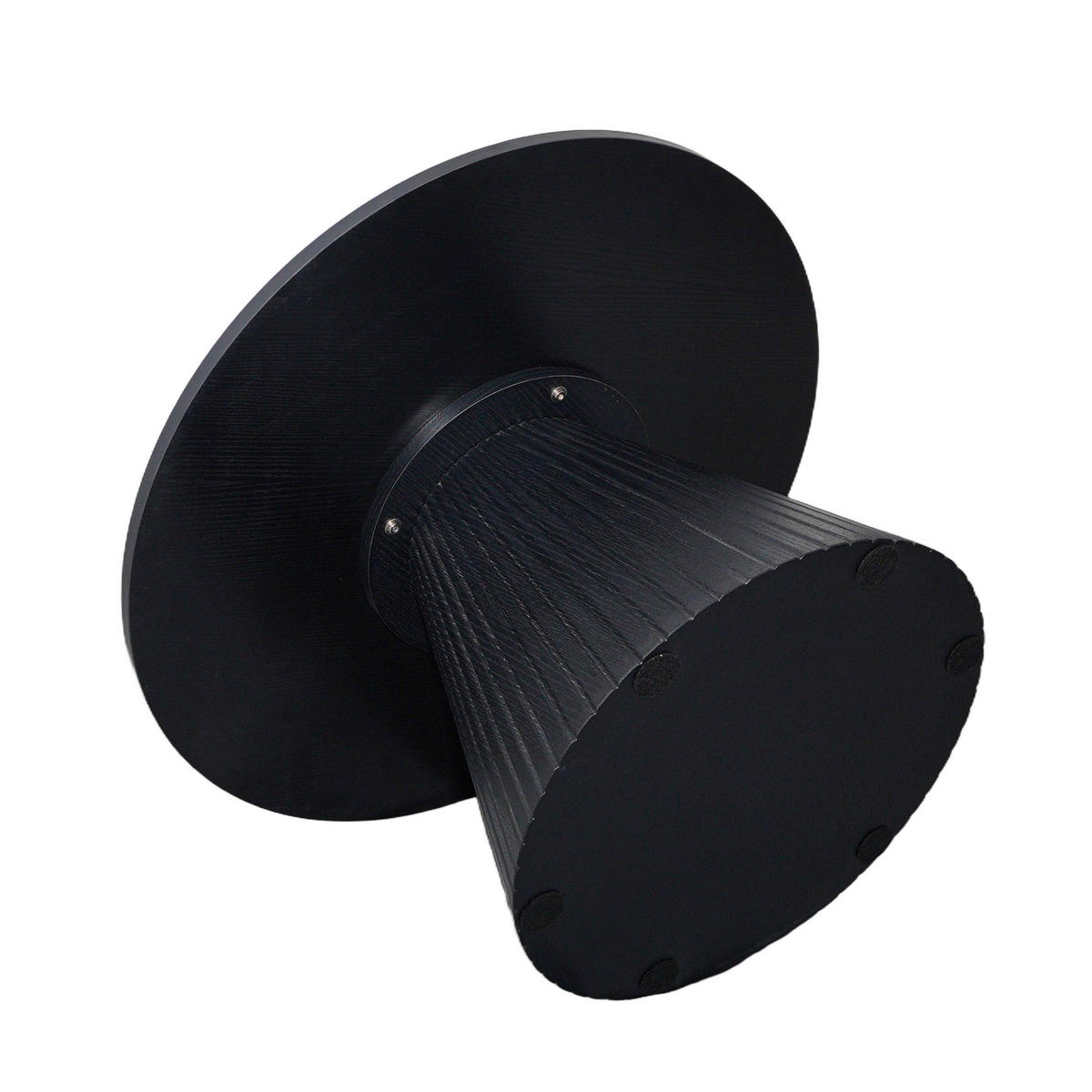 COUCHTISCH, schwarzes Holzeffekt - Schwarz, Holz (80/80/45cm) - Oviala