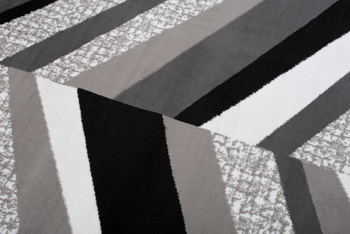 TEPPICH MAYA Grau Streifen Gestreift Meliert 220/300 cm - Grau, Textil (220/300cm) - Tapiso