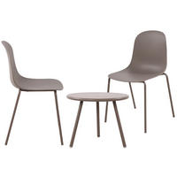 GARTENSITZGRUPPE Kunststoff Taupe - Taupe, Kunststoff - CLP