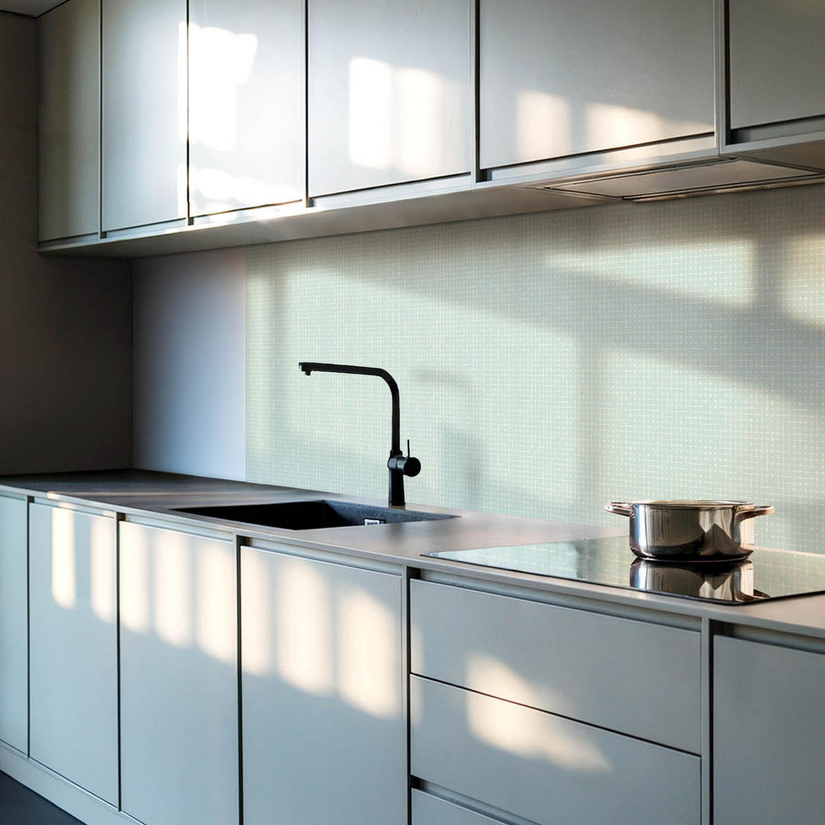 WANDPANEEL 10x 40x20 cm selbstklebend Trevanis - Mintgrün, Kunststoff (20/1.6/40cm) - Wallfluent