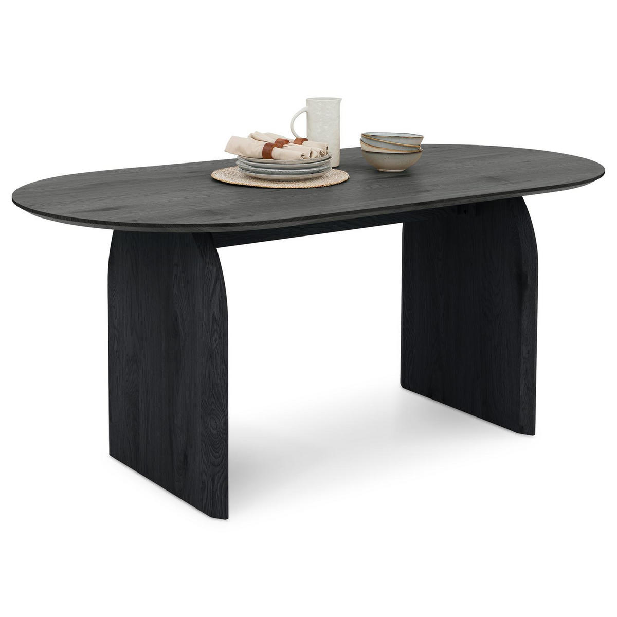 ESSTISCH MALA schwarz - Schwarz, Holzwerkstoff (90/180/76cm) - IDIMEX