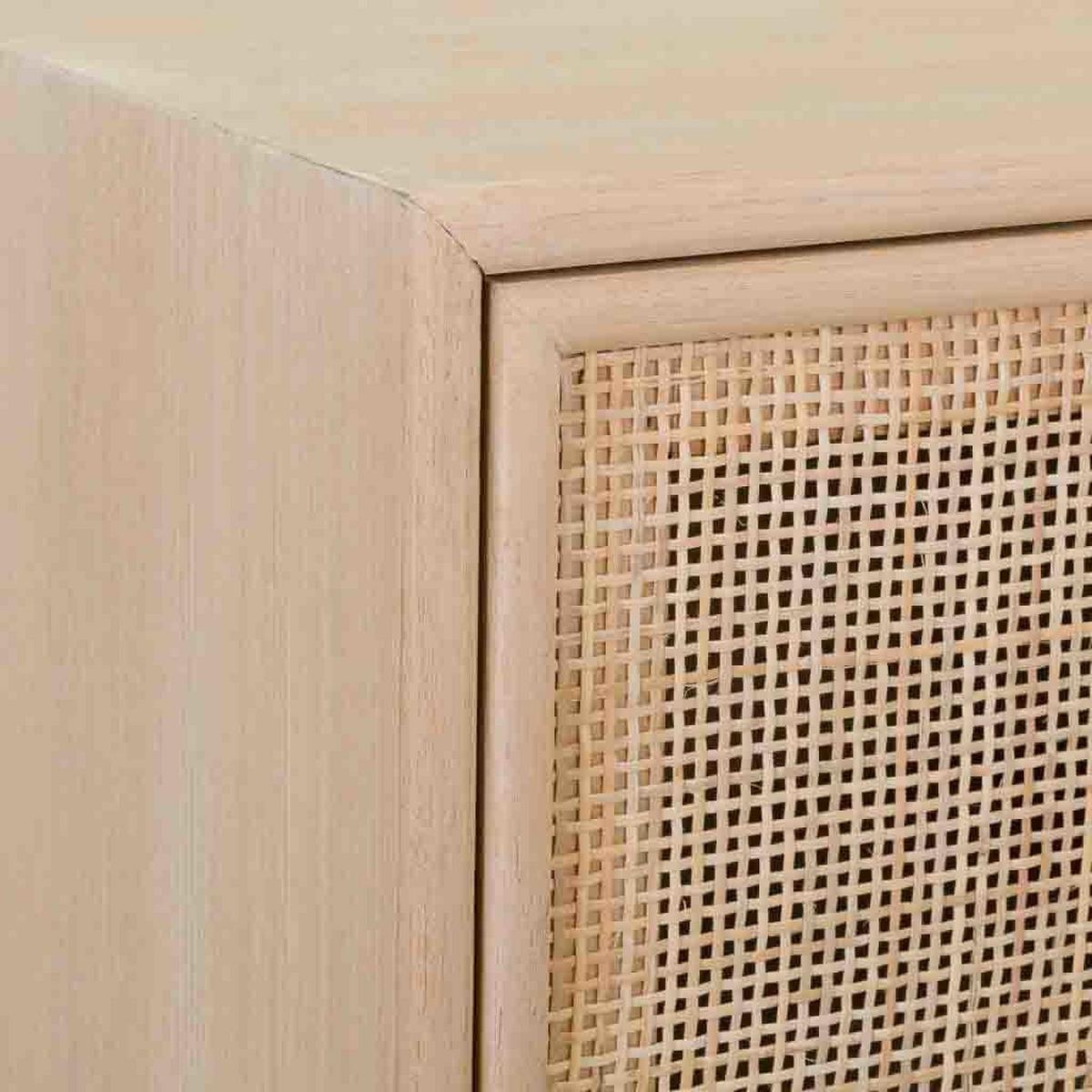ANRICHTE aus Holz und Netz, Braun, 80x37x101 cm - Braun, Holz (80/37/101cm) - Wanderlust