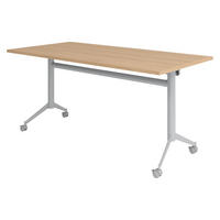 KLAPPTISCH fahrbar KF 80/160/75 cm in Eichefarben - Eichefarben, Holzwerkstoff (80/160/75cm) - bümö