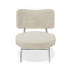 SESSEL Rastervelours 60cm - Creme, Textil (60/70/71cm) - Sia Home