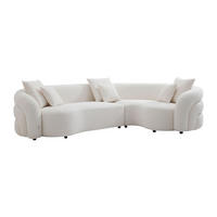 SOFA ohne Schlafmöglichkeit - 5 Personen-Sitzer - Stoff - Weiß - - Weiß, Textil (290/73/200cm) - Vente-Unique