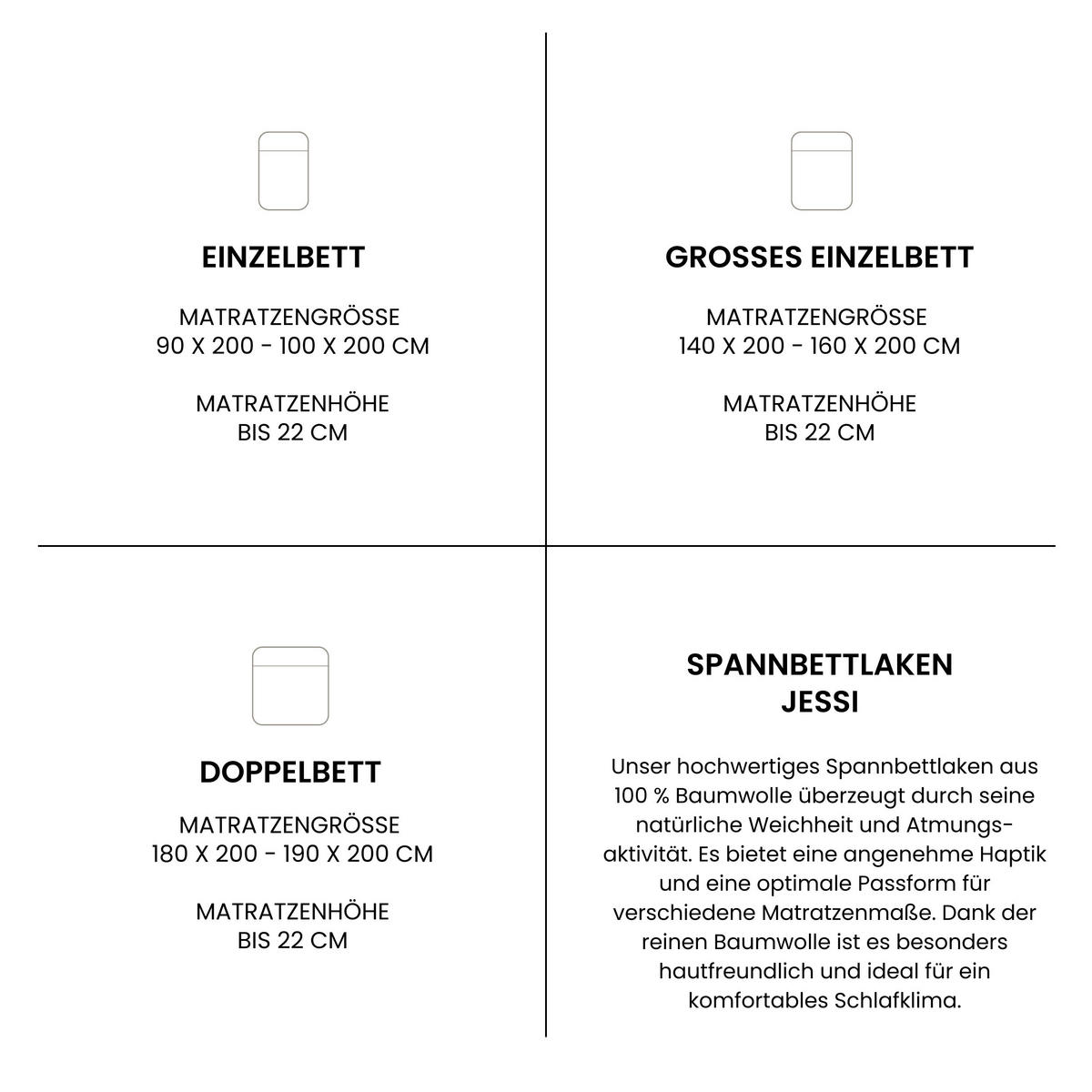 SPANNBETTLAKEN Jessi - Edeljersey - 100 x 200 cm - Dunkelgrau - Dunkelgrau, Textil (100/200cm) - SCHIESSER