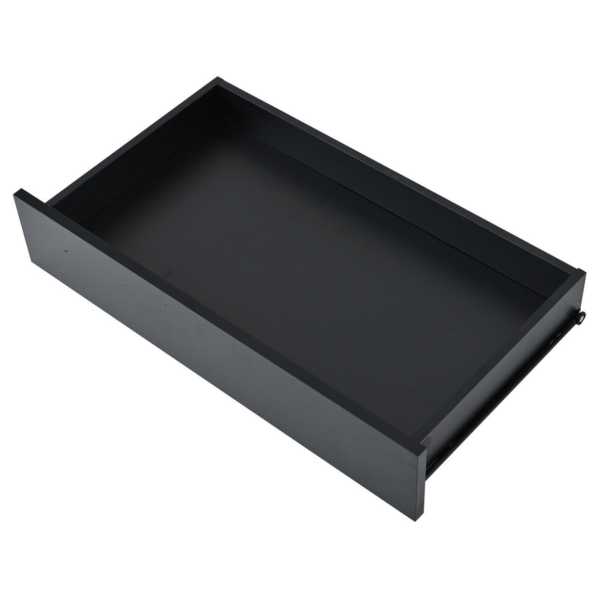 COUCHTISCH 95/50/40 cm schwarz aus Spanplatte mit LED und Stauraum - Schwarz, Holzwerkstoff (95/50/40cm) - OKMYHOME