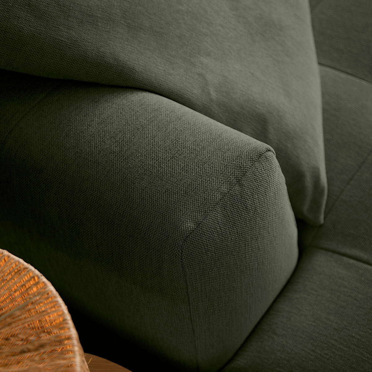 BIGSOFA - Schwarz/Grün, Holz/Kunststoff (270/72/93cm) - home24