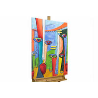 ACRYLBILD HANDGEMALT 60/90 cm - Multicolor, Holz/Textil (60/90cm) - KUNSTLOFT