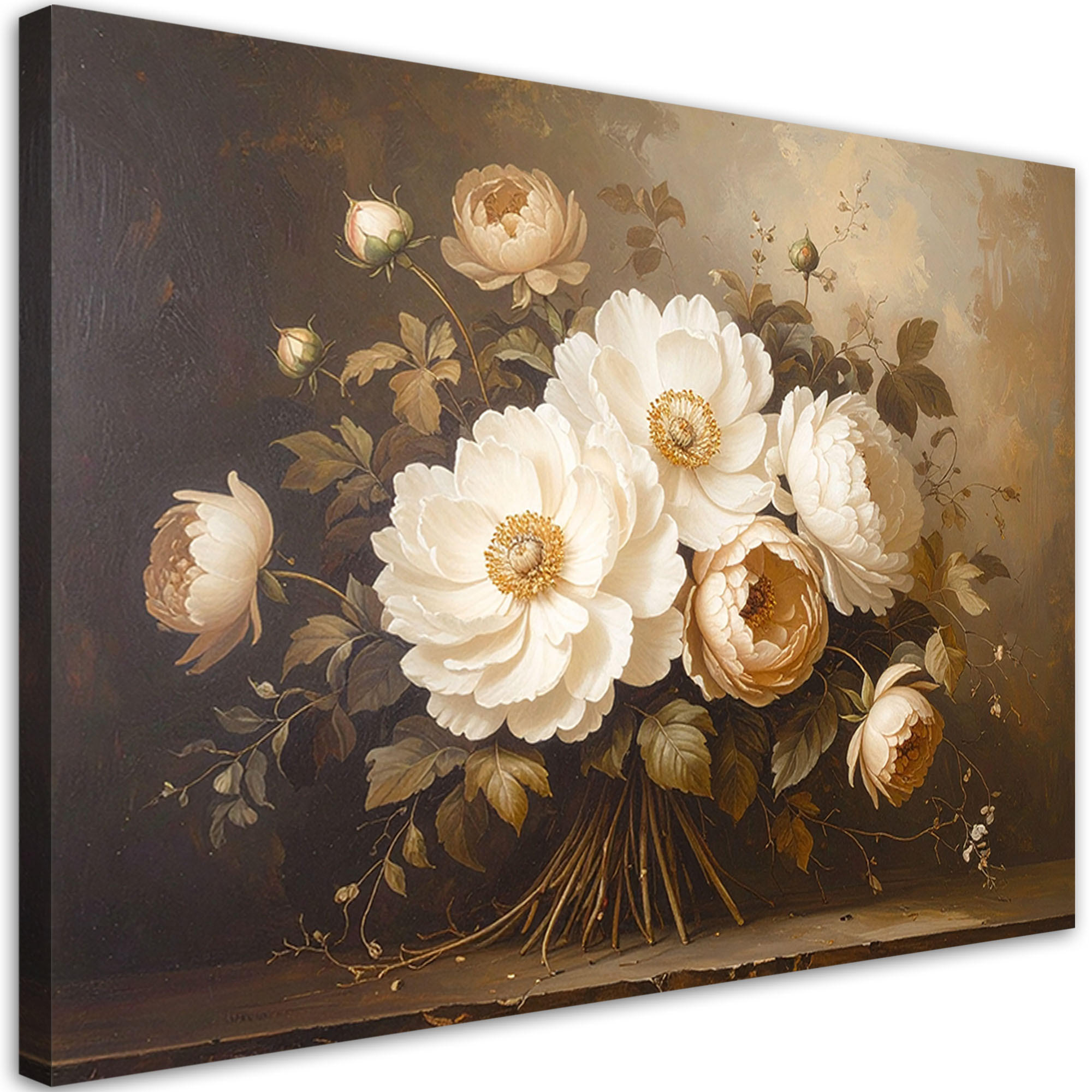 Feeby Leinwandbild Braun 100x70 cm