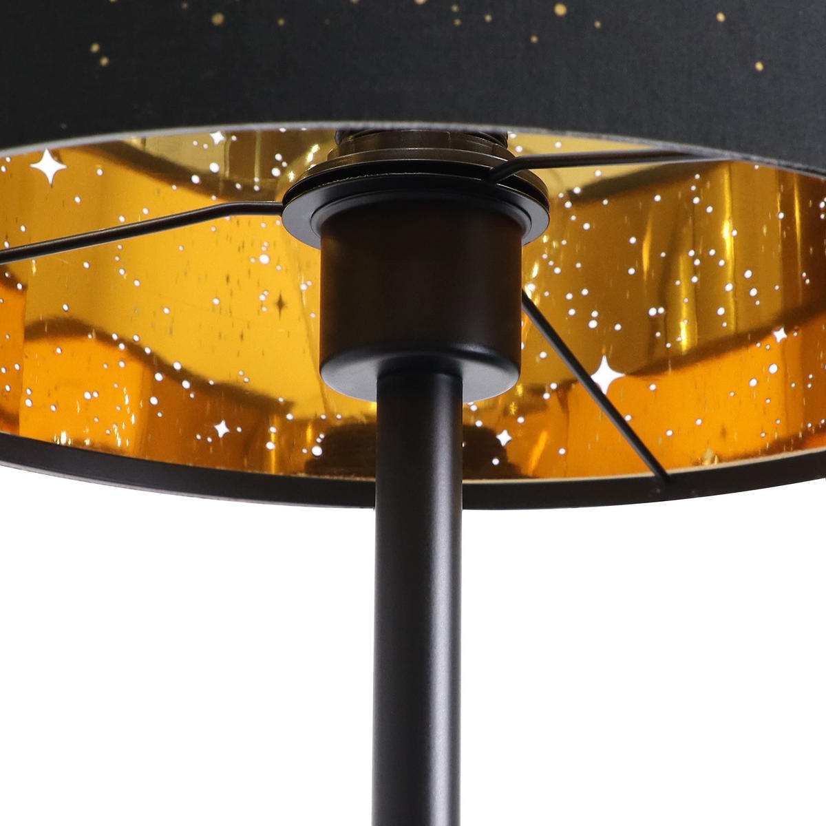 STEHLAMPE Elara 30/30/145 cm - Schwarz, Metall (30/30/145cm) - ZMH