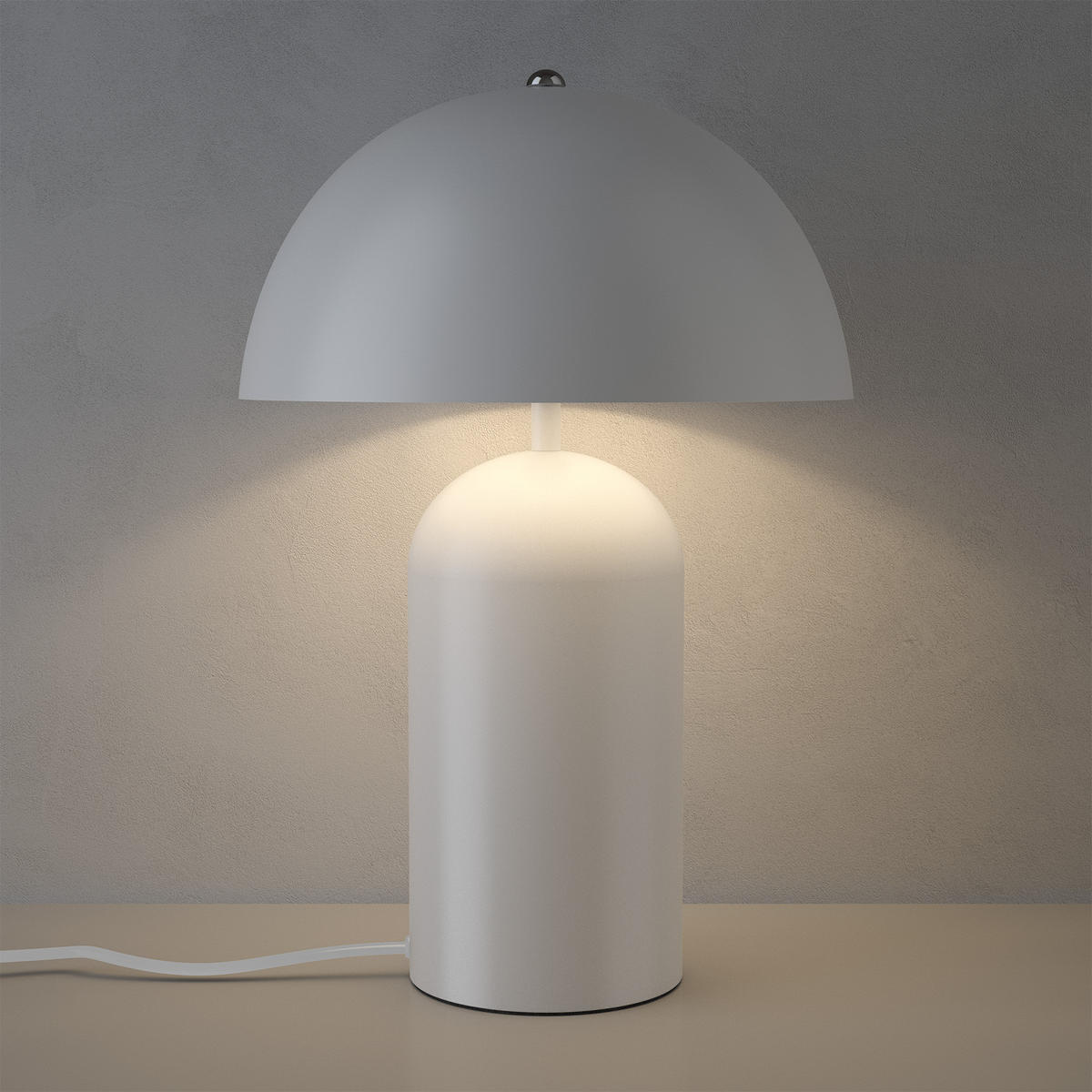 RETRO-TISCHLAMPE Altea,25 x 37 cm,weiß - Weiß, Metall (25/25/37cm) - tectake