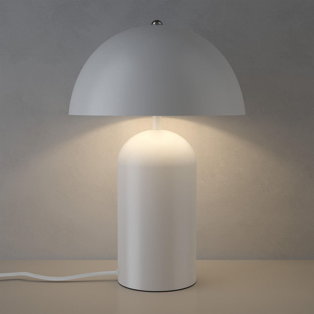 Thumbnail - tectake Retro-Tischlampe, Weiß, Metall, 25x37x25 cm, CE, Lampen & Leuchten, LED Beleuchtung, LED-Tischleuchten