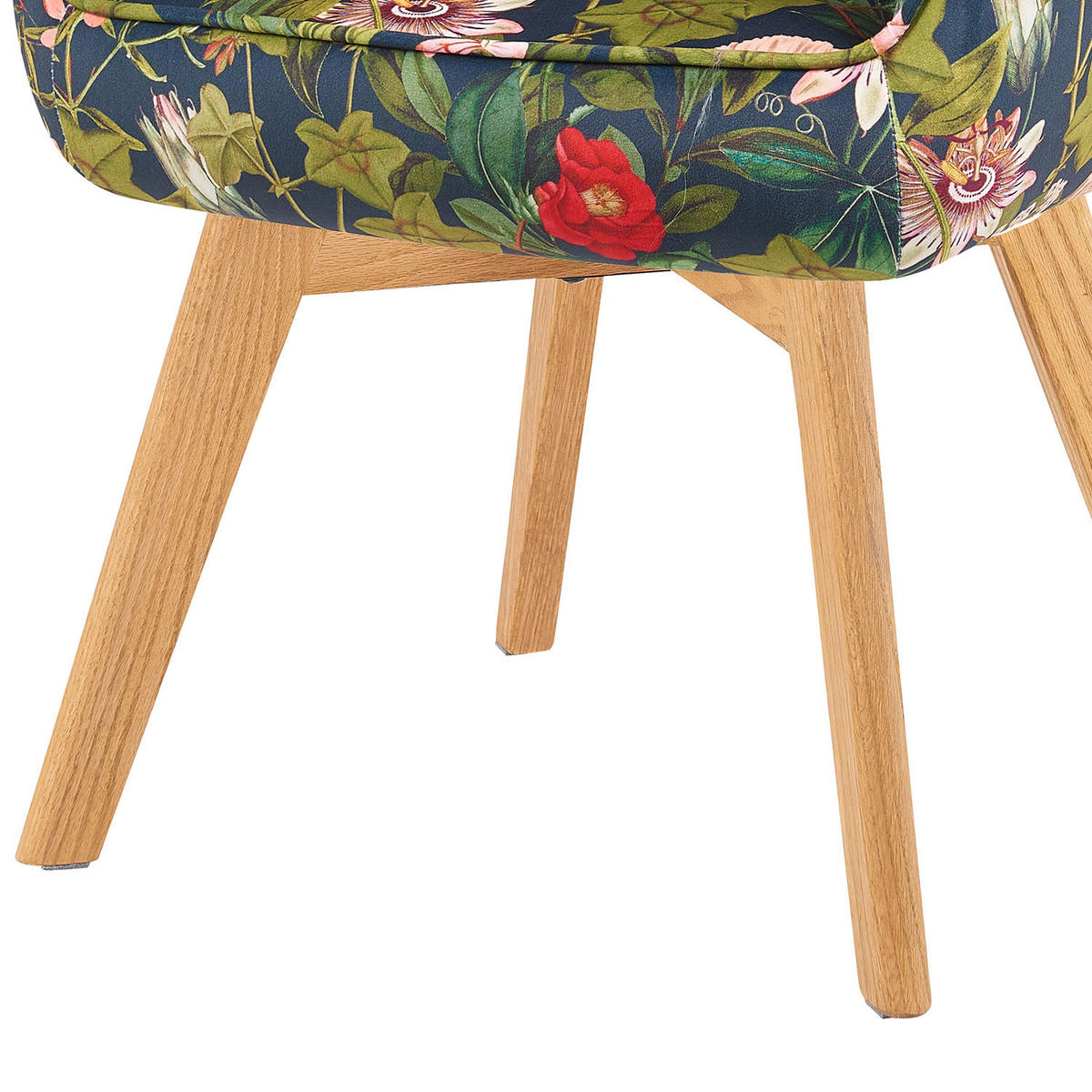 ARMLEHNSTUHL Mika-Jara 2er-Set - Honigeiche/Multicolor, Eichenholz/Holz (60/82/61cm) - DUBI Möbel