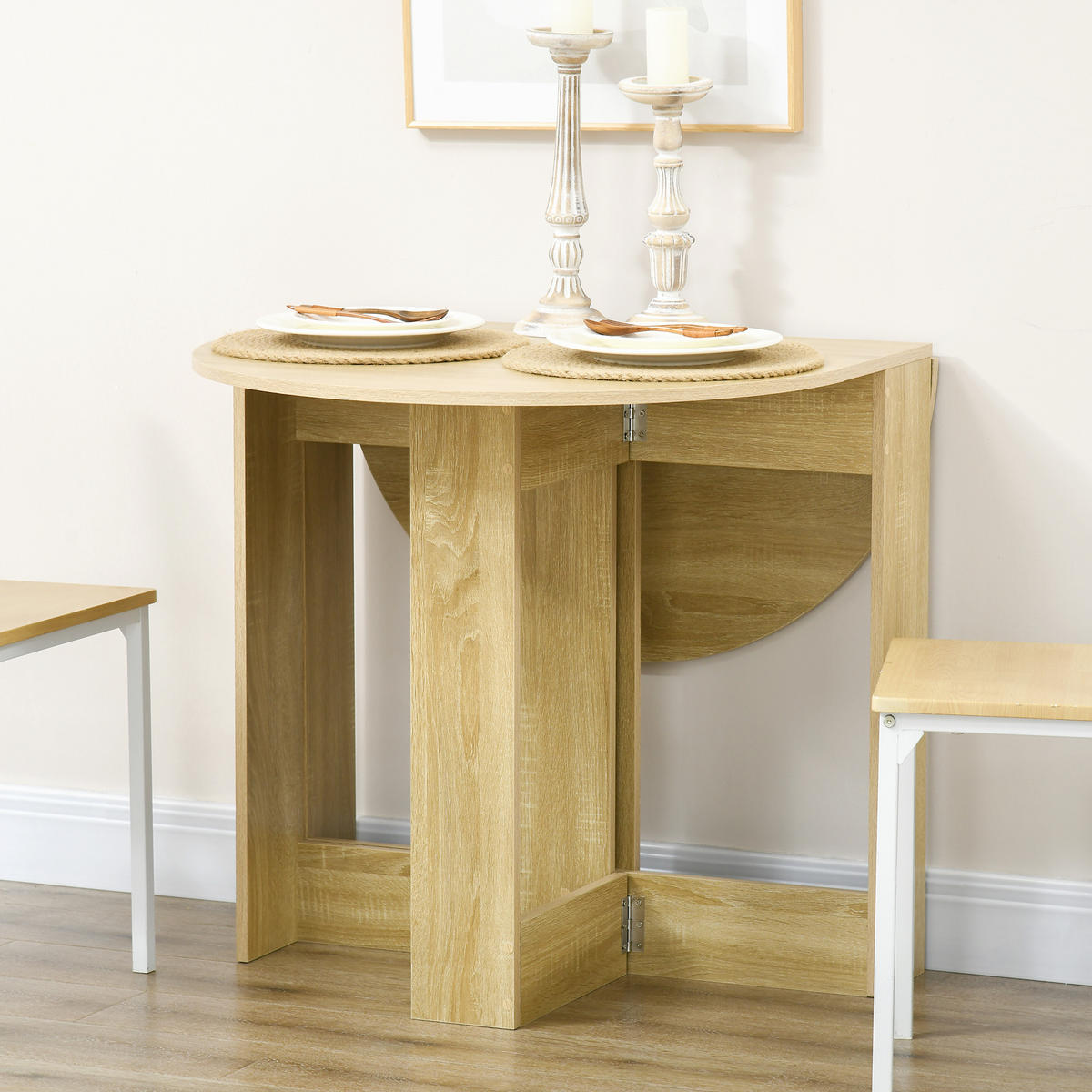ESSTISCH Eiche 1 Stück - Beige, Kunststoff (104/76/73.7cm) - GiPP