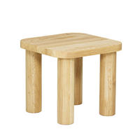 COUCHTISCH Eichenholz vollmassiv quadratisch Naturbelassenen 70/70/45 - Naturfarben, Holz (70/70/45cm)