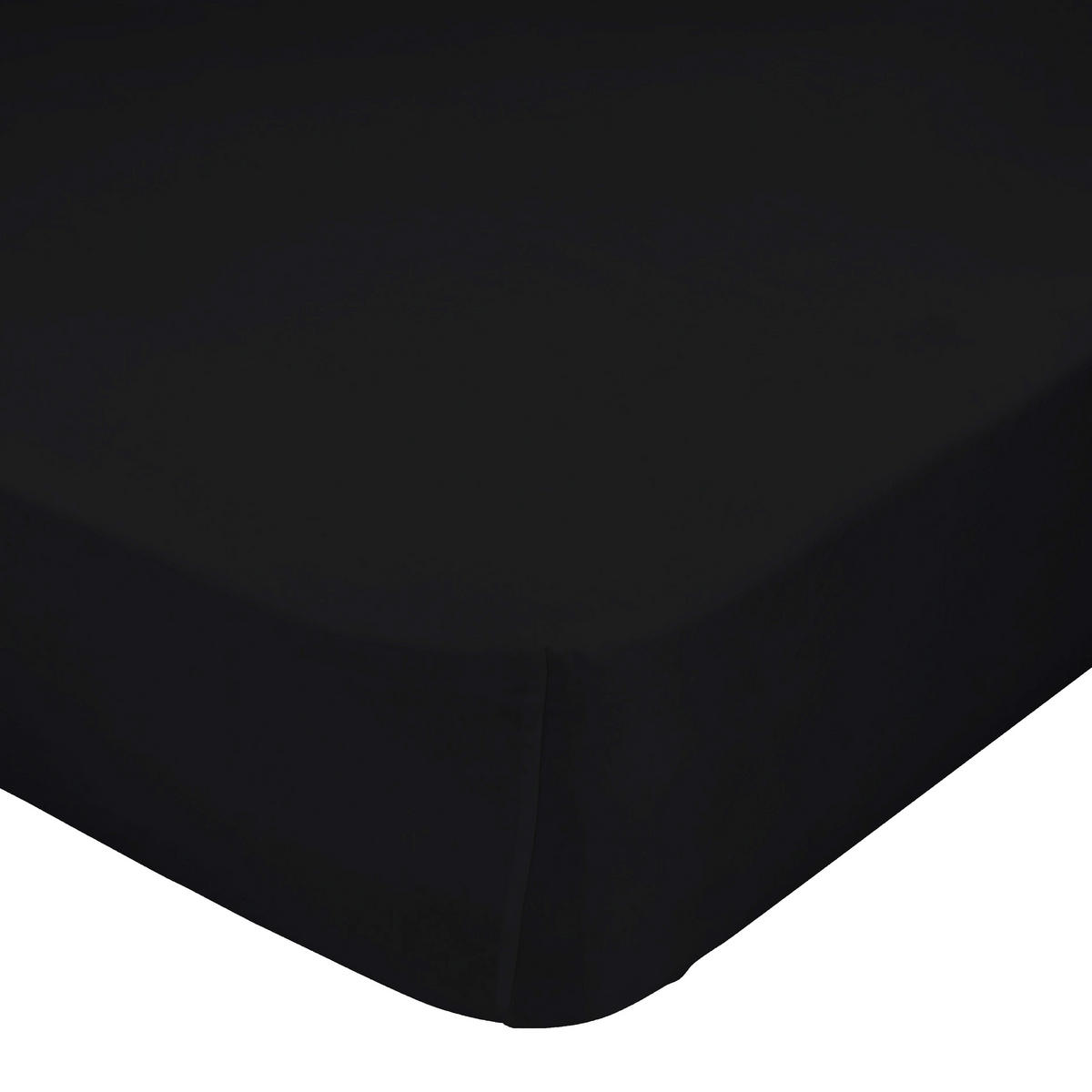 SPANNBETTTUCH basic 140x200x32 cm schwarz - Schwarz, Textil (140/200cm) - Happy Friday